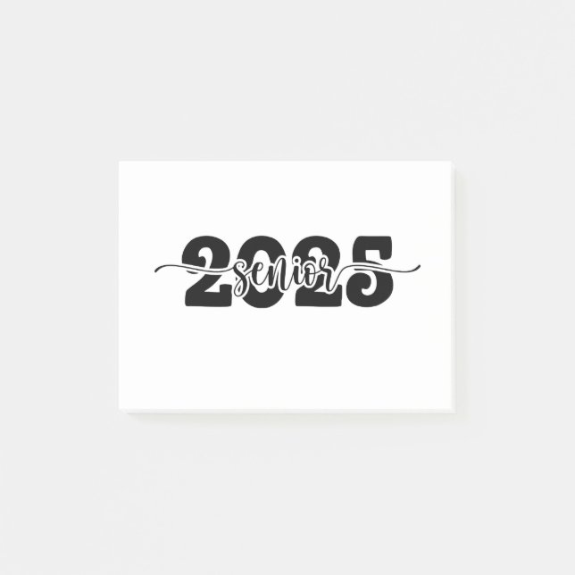 2025 Abschluss-Klasse 2025 Post-it Klebezettel (Vorderseite)