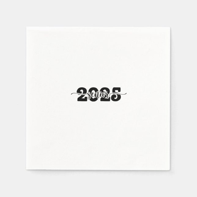 2025 Abschluss-Klasse 2025 Serviette (Vorderseite)