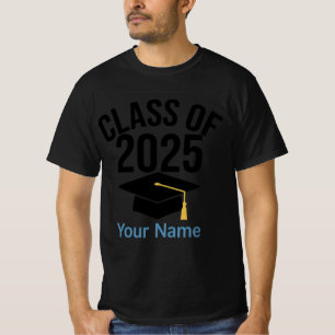 🎓 2025 Abschluss T - Shirt - Individuelle Name