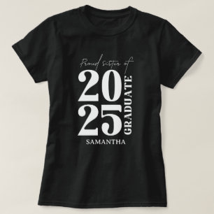 2025 Absolvent Schwester Abschluss Zeremonie Party T-Shirt
