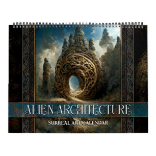 2025 Alien Architecture Surreal Art Calendar Kalender