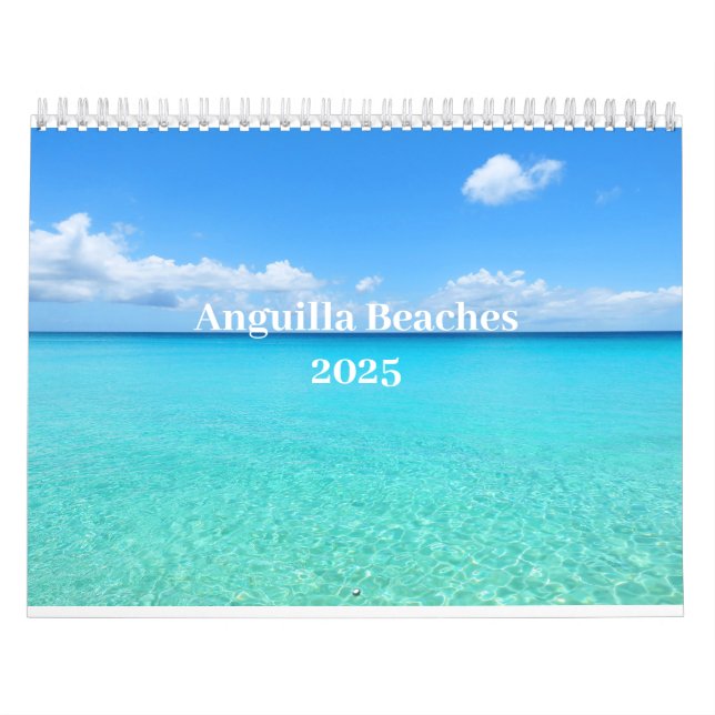 2025 Anguilla Beaches Calendar Kalender (Titelbild)