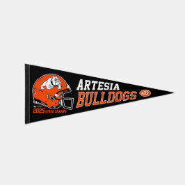 2025 Artesia Bulldogs State Champs Pennant Flag Wimpel Flagge