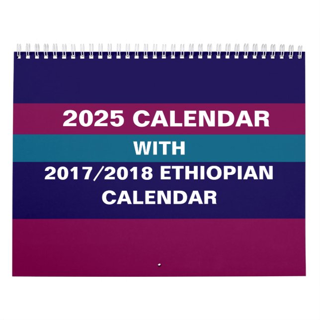 2025 Äthiopischer Mauerkalender Kalender (Titelbild)