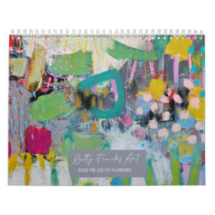2025 Bereiche von Blume durch Betty Frank Kalender