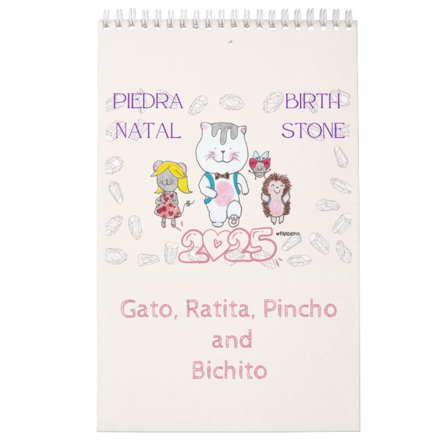 2025 BirthStone Calendario Kalender (Titelbild)