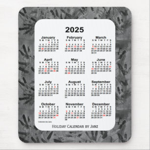 2025 Black Art Holiday Calendar von Janz Mousepad