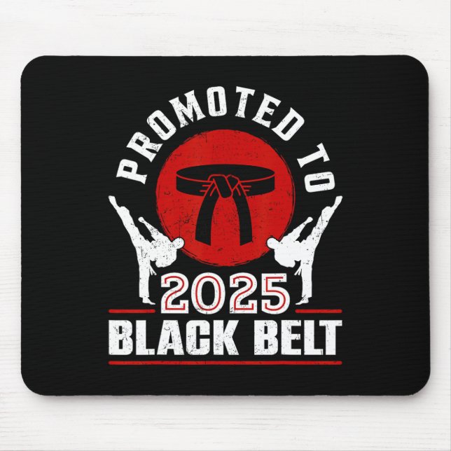 2025 Black Belt Errungenschaft Tang Soo Do Karate  Mousepad (Vorne)