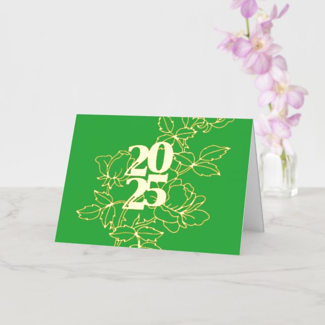 2025 Blumendesign - Green Faltfolie (Orchidee)