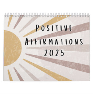 2025 Boho Positive Affirmations Quotes Kalender