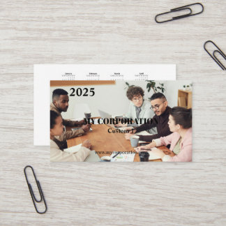 2025 Business-Pocket-Kalender Visitenkarte