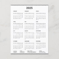 2025 Calendar Business-Logo Modernes Minimalistisc