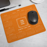 2025 CALENDAR CORPORATE Business LOGO ORANGE Mousepad<br><div class="desc">Entwerfen Sie Ihr eigenes, individuelles 2025 Kalender-Mauspad mit Ihrem Firmenlogo. Es ist ein perfektes Werbegeschenk oder ein Geschenk für Kunden, Verkäufer, Mitarbeiter und andere geschätzte Personen. Der Kalender wird elegant mit einem ausgeklügelten Serif-Schriftart angezeigt, der Klarheit und Professionalität gewährleistet, während das Layout alle 12 Monate auf einen Blick behalte. In...</div>