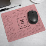 2025 CALENDAR CORPORATE Business LOGO PINK Mousepad<br><div class="desc">Entwerfen Sie Ihr eigenes, individuelles 2025 Kalender-Mauspad mit Ihrem Firmenlogo. Es ist ein perfektes Werbegeschenk oder ein Geschenk für Kunden, Verkäufer, Mitarbeiter und andere geschätzte Personen. Der Kalender wird elegant mit einem ausgeklügelten Serif-Schriftart angezeigt, der Klarheit und Professionalität gewährleistet, während das Layout alle 12 Monate auf einen Blick behalte. In...</div>