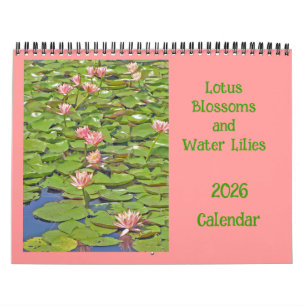 2025 CALENDAR, "LOTUS BLOSSOMS & Water Lilies Kalender