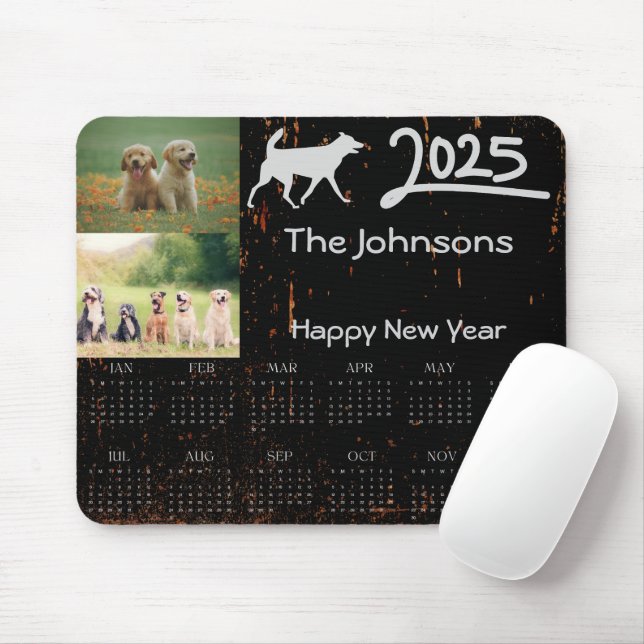 2025 Calendar Magnet Haustier Hund Kid Custom Foto Mousepad (Mit Mouse)