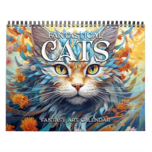 2025 Cats Whimsical Fantasy Art Kalender