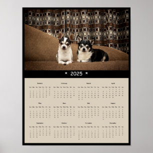 2025 Chihuahua Wall Calendar Poster