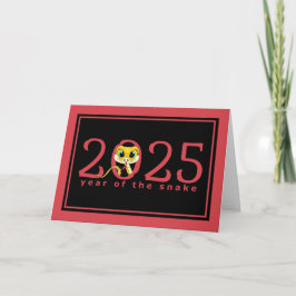 2025 Chinesische Neujahrskarte Cartoon Schlange Ur Feiertagskarte