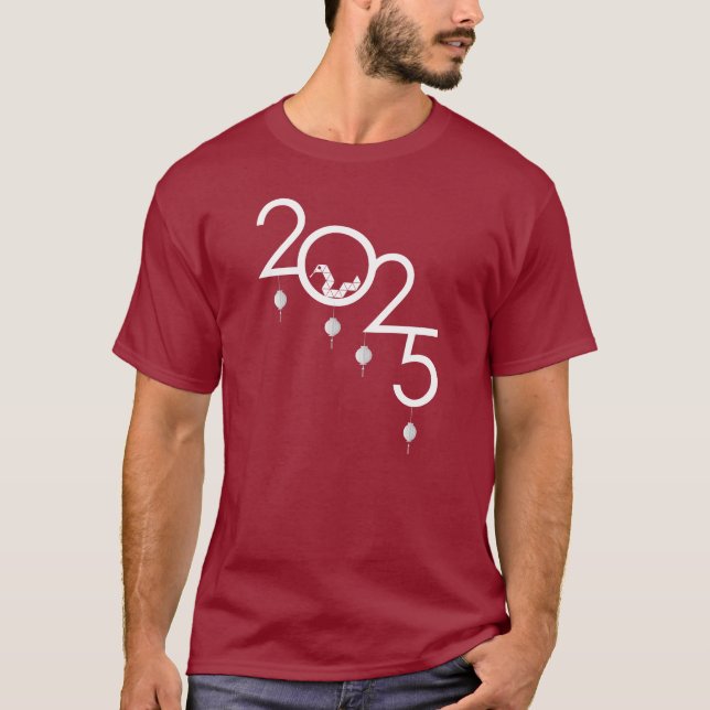 2025 Chinesische Neujahrsschlange T-Shirt (Vorderseite)