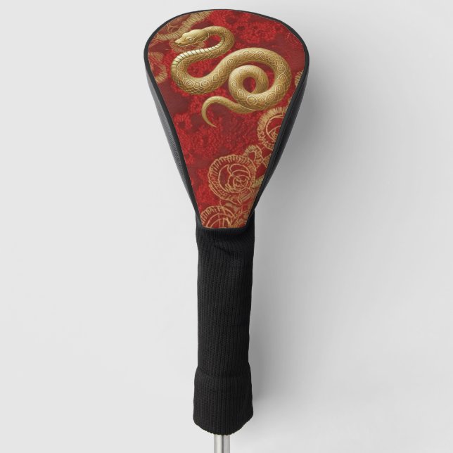 2025 Chinesisches Neujahr für Golfer Golf Headcover (Vorderseite)