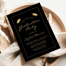 2025 Classic Black Gold Graduation Party