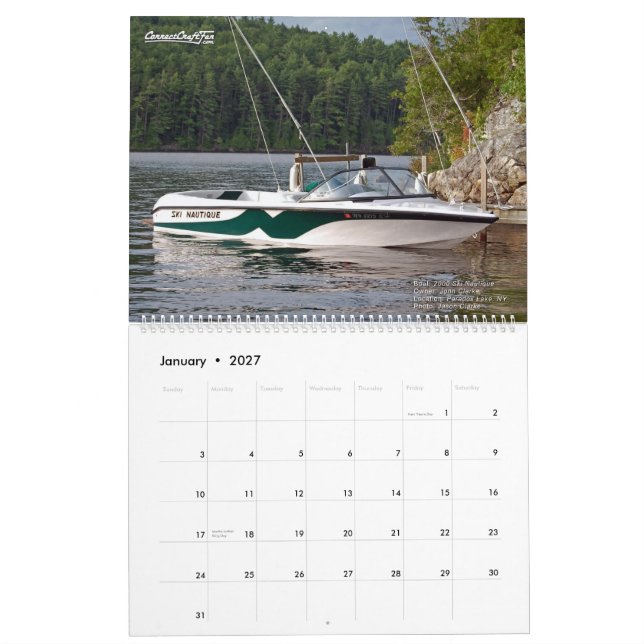 2025 CorrectCraftFan-Jahreskalender Kalender (Jan 2027)