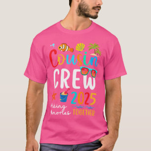 2025 Cousin Crew Sommerferien Beach Familienausflu T-Shirt