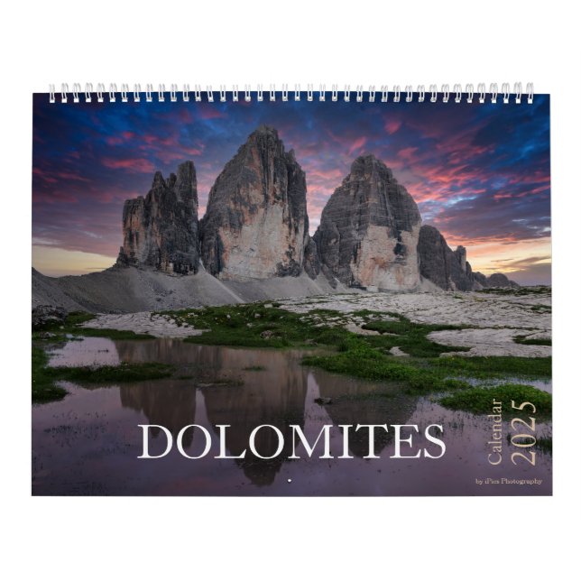 2025 Dolomiten Natur & Landschaft Foto Kalender (Titelbild)