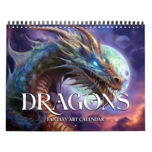 2025 Dragons Fantasy Art Calendar Kalender