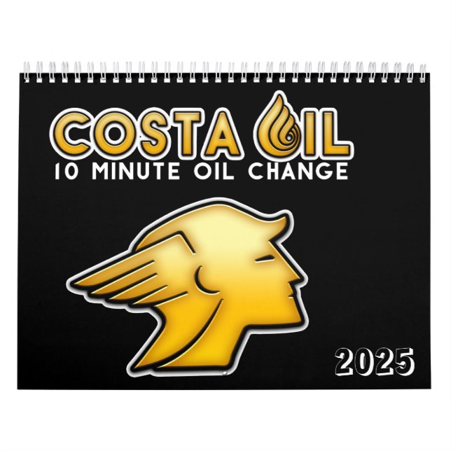 2025 Endgültiger Design Costa Oil Calendar Kalender (Titelbild)