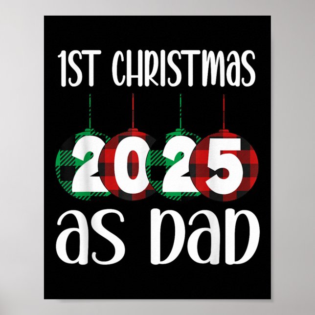 2025 Erste Weihnachten als Vater Poster (Vorne)