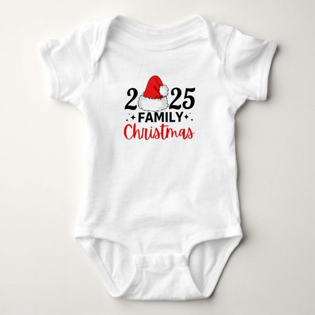 2025 Family Christmas Baby Strampler (Vorderseite)