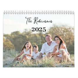 2025 Family Foto Sentimental Modern Elegant Kalender