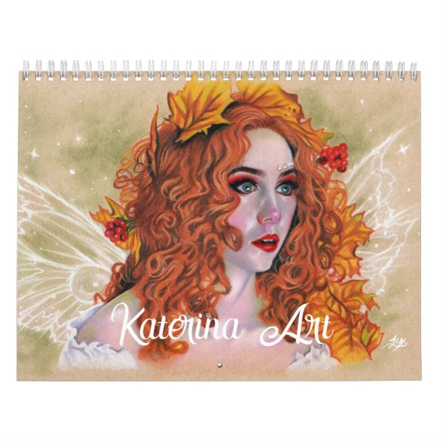 2025 Fantasy Art Calendar Caterina Kunst, Dichtung Kalender (Titelbild)
