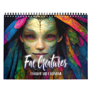 2025 Fee Kreaturen Fantasy Art Kalender