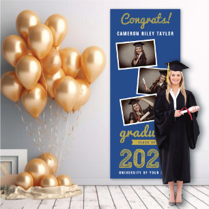 2025 Fett Sketch 3 Foto Collage Graduation Party Banner
