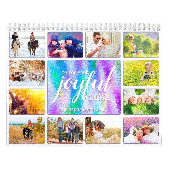 2025 Foto der Kalenderfamilie Joyful Iridescent Kalender (Titelbild)