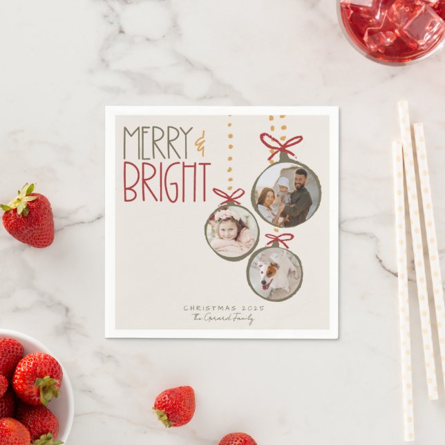 2025 Foto Weihnachten Weihnachten Weihnachten Weih Serviette (Beispiel)