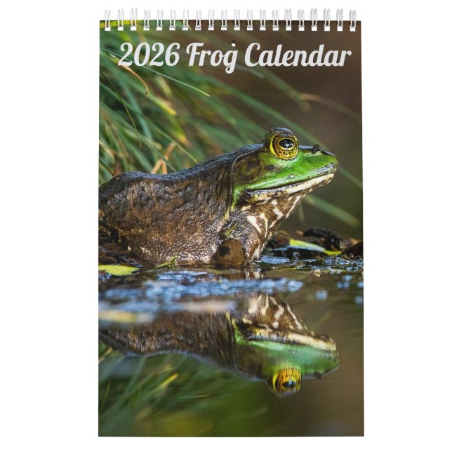 2025 Frog One Page Wall Calendar Kalender (Titelbild)