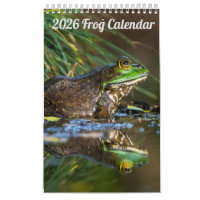 2025 Frog One Page Wall Calendar