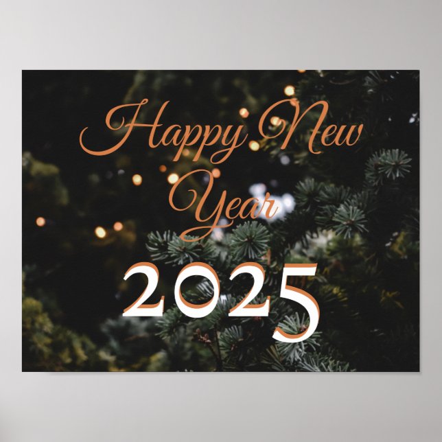 2025 Frohes neues Jahr Frohe Weihnachten Party Url Poster (Vorne)