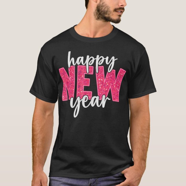 2025 Frohes Neujahrsfest 2025 Party T-Shirt (Vorderseite)