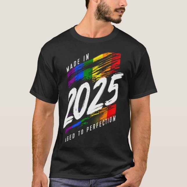 2025 Geburtstag LGBT-Gay Pride (1) T-Shirt (Vorderseite)