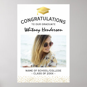 2025 Glückwunsch Graduate Foto Poster