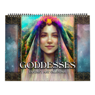 2025 Goddesses Fantasy Art Kalender