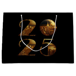 2025 Gold- Große Geschenktüte