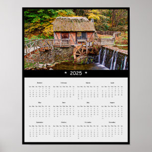 2025 Gomez Mill Wall Calendar Poster