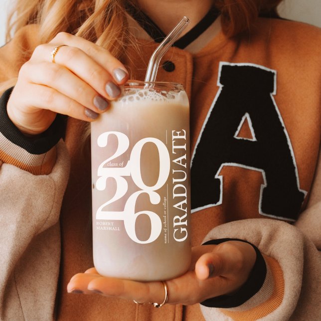 2025 Graduate Moderner Abschluss Dosenglas (Von Creator hochgeladen)