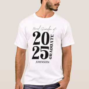 2025 Graduierte Opa Abschluss Zeremonie Party T-Shirt